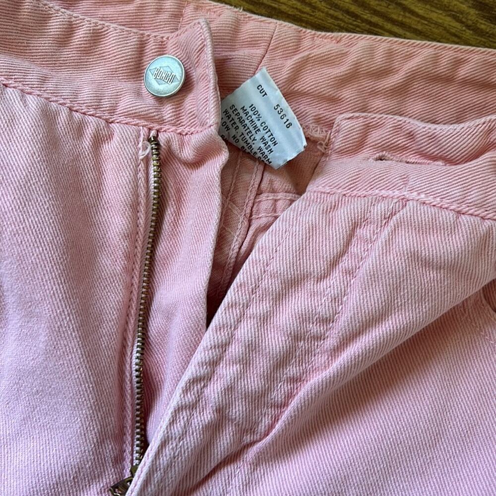 Vintage 90’s BONGO Light Pink High Waisted Cotton Mom-Jeans - Picture 9 of 12